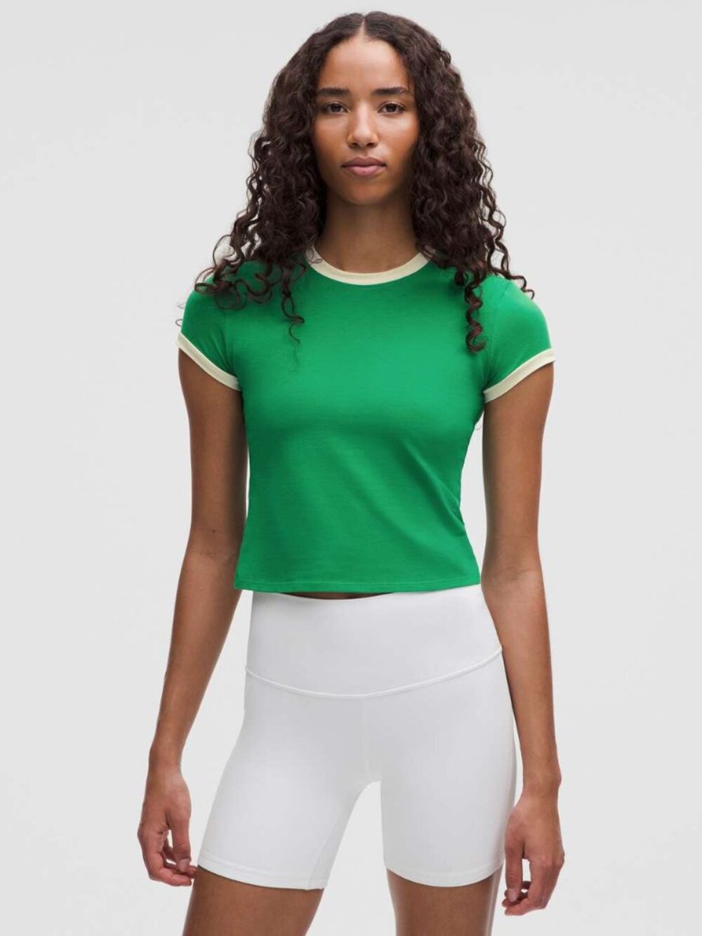 Lululemon Organic Cotton Ringer Baby Tee